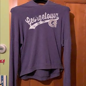 Georgetown University XL Retro Hoodie Sweatshirt
